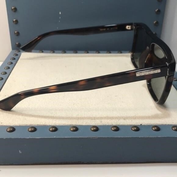 Gucci GG0748S 003 Havana/Green Rectangular Sunglasses – New Authentic ✨ - Picture 3 of 7